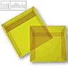 Briefumschlag, 125 x 125 mm, haftkl., 100g/m², transparent-gelb, 100 St.