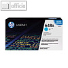 HP Lasertoner Nr. 648A, ca. 11.000 Seiten, cyan, CE261A