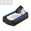 HAN Visitenkartenbox VIP, incl. VK-Etui, 255 x 120 x 80 mm, schwarz/blau,2000-34