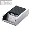Helit Serie "Silver" Visitenkartenbox, silber/schwarz, H6220499