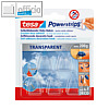 Tesa Powerstrips transparent, selbstklebende Deko-Haken, 5 St?ck, 58900-00013