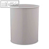 Durable Papierkorb, 15 Liter, 315 x 260 mm, Stahl, lichtgrau, 330110