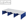 Styro styrodoc Trio Erweiterungsmodul, 3 F?cher grau/blau, 268-1321.38