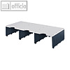 Styro styrodoc Trio Erweiterungsmodul, 3 F?cher grau/schwarz, 268-1321.98