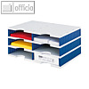 Styro styrodoc Duo Sortierstation, Grundmodul, 6 F?cher grau/blau, 268-0203.38