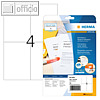 Herma Abdecketiketten Special, 105 x 148 mm, blickdicht, wei?, 100 St?ck, 4229