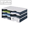 Styro styrodoc Duo Sortierstation, Grundmodul 6 F?cher, grau/schwarz,268-0203.98