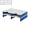 Styro styrodoc Duo Erweiterungsmodul, 4 F?cher grau/blau, 268-1202.38