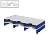 Styro styrodoc Trio Erweiterungsmodul, 6 F?cher grau/blau, 268-1302.38