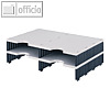 Styro styrodoc Duo Erweiterungsmodul, 4 F?cher grau/schwarz, 268-1202.98
