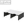 Styro styrodoc Jumbo Erweiterungsmodul, 2 F?cher grau/schwarz, 268-1221.98