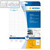 Inkjet-Etiketten A4 - 25.4 x 8.5 mm, permanent, abgerundet, Rand, wei?, 5.600 St