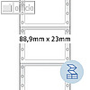 Herma Computeretiketten endlos, 88.9 x 23 mm, weiß, 1-bahnig 6.000 St., 8210