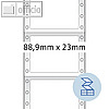 Herma Computeretiketten endlos, 88.9 x 23 mm, wei?, 1-bahnig 6.000 St., 8210