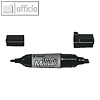 Permanent-Marker "Twin Marker Jumbo" Begreen", 2mm / 1-7mm, schwarz