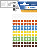 Vielzweck-Etiketten, ? 8 mm, div. Farben, 10x 540er Pack = 5.400 Etiketten, 1831