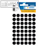 Vielzweck-Etiketten, ? 13 mm, schwarz, 10x 240er Pack = 2.400 Etiketten, 1869