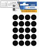Vielzweck-Etiketten, ? 19 mm, schwarz, 10x 100er Pack = 1.000 Etiketten, 1879