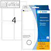 Herma Haftetiketten - 52x82 mm, abl?sbar, wei?, 480 St?ck, 10618