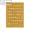 Herma Buchstaben, 12 mm, A-Z, Folie gold, 10 x 1 Blatt, 4183
