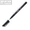 STABILO OHPen Permanent fein, Strichstärke 0.7 mm, schwarz, 842/46