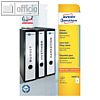 Ordnerr?cken-Etiketten, breit/lang, 59 x 297 mm, wei?, 75 St?ck, L6059-25