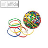 L?ufer Gummiringe Rondella Rubberball, ? 60 mm, sortiert, ca. 200 St?ck, 50960