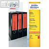 Ordner-Etiketten, 61 x 192 mm, breit/kurz, rot, 400 St?ck, L4766-100