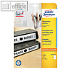 Zweckform H?ngeordner-Etiketten, 63 x 297 mm, wei?, 75 Etiketten, L4757-25