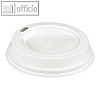 Papstar Dom-Deckel f?r Kaffeebecher "To Go", ? 8 cm, wei?, 1.000 St., 14809