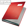 LEITZ Unterschriftenmappe DIN A4, 20 F?cher, rot, 5700-00-25