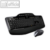 Logitech Tastatur MK710, kabellos, mit Maus, schwarz, 920-002420