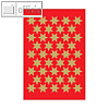 Herma Sticker DECOR Sterne, 6-zackig, ? 14 mm, gold, 10 x 3 Blatt, 3903
