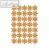 Herma Sticker DECOR Sterne, 6-zackig, ? 16mm, gold beglimmert, 10x1 Blatt, 3911