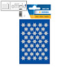 Herma Sticker DECOR Sterne, 6-zackig, ? 14 mm, silber, 10 x 3 Blatt, 3922