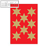Herma Sticker DECOR Sterne, 6-zackig, ? 33 mm, gold, 10 x 3 Blatt, 3925