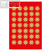 Herma Sticker DECOR Sterne, 8-zackig, ? 15 mm, gold, 10 x 3 Blatt, 3935