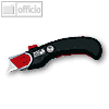 Wedo Sicherheits-Cutter Safety Premium, f?r 19 mm Klingen, schwarz/rot, 78815