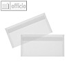 officio Briefumschlag DL, haftklebend, 90g/m², transparent-klar, 100 St.,2501010