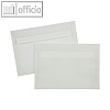 Transparente Briefh?llen C6, haftklebend, 90 g/m?, transparent-wei?, 100 St?ck