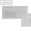 Fensterbriefumschlag DL, haftklebend, 92g/m?, transparent-klar, 100St.
