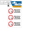 Hinweisetiketten "Bitte keine Werbung einwerfen", wetterfest, 10x3Pack = 30 St.