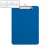 MAUL Schreibplatte mit Bügelklemme, DIN A4, Kunststoff, blau, 5 Stück, 2340537