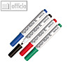 Flipchartmarker XL, Rundspitze 2 - 2.5 mm, 4 versch. Farben, 20 St?ck, 6383799
