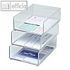 Ablagebox DIN A6, f?r Rezepte & Quittungen, Acryl, glasklar, 3 St?ck, 1953005