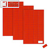 MAUL Magnetsymbole RECHTECK, 1 x 2 cm, Dicke 1 mm, rot, 168 St?ck, 6531425
