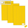 MAUL Magnetsymbole RECHTECK, 1 x 2 cm, Dicke 1 mm, gelb, 168 St?ck, 6531415