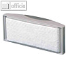 Tafelwischer mit Vlies-Spanneinrichtung, magnethaft., 11.4 x 5.7 cm, grau, 2 St.