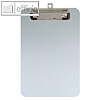 Schreibplatte mit B?gelklemme, DIN A5, Aufh?ng?se, Alu, silber, 2 St?ck, 2351508