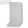 MAUL Registraturbuchst?tze Metall, schmal, 14 x 12 x 24 cm, wei?, 1 Paar,3543002